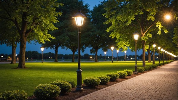 Eclairage public solaire : une belle option pour illuminer un parc de loisirs